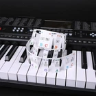 Removable Piano Notes Guide 88 Key No Glue Silicone Keyboard Labels for Beginner