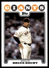 Bruce Bochy 2008 Topps #598 Giants MLB READ FREE SHIPPING AutographDen