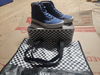 Crockett High Decon Men's Size 11.5, Canvas Blue/white comes with the bag.