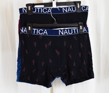 Nautica 4 PACK Mens Cotton Stretch Boxer Briefs Multicolor Size Large