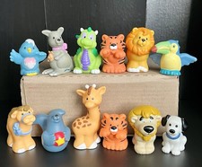 Fisher Price Little People LOT OF 12 Animals Ark Zoo Safari - Dragon Tiger Birds
