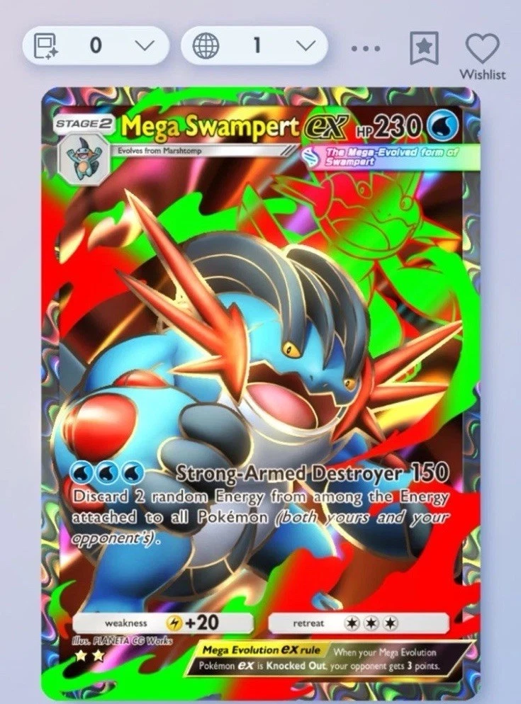 Swampert ex Pokémon TCG Cards for sale | eBay