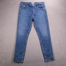 AGOLDE Jeans Womens Size 32 NICO High Rise Slim Fit Frayed Hem Stretch Denim