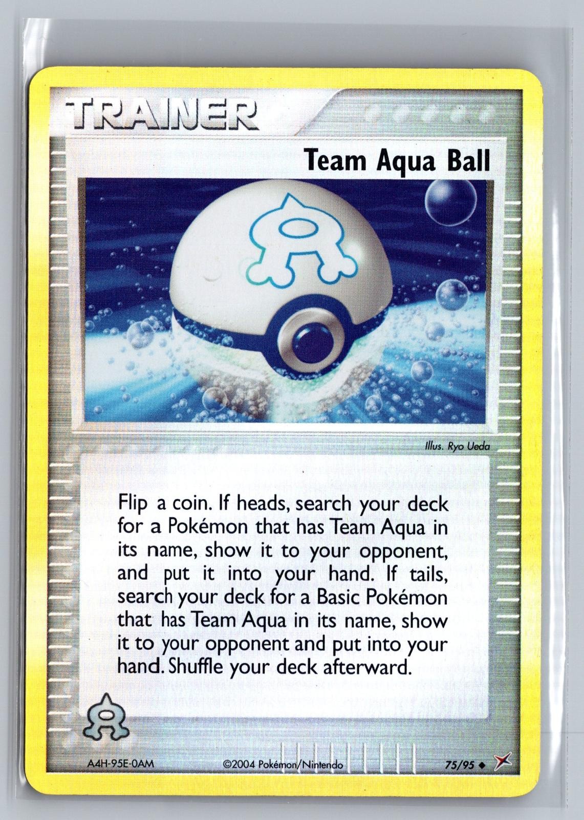 Team Aqua Ball 75/95 Uncommon Team Magma vs Team Aqua Pokemon Reverse Holo LP