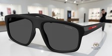 PRADA LINEA ROSSA PS B02S 1BO06F Matte Black Dark Grey 59 mm Men's Sunglasses