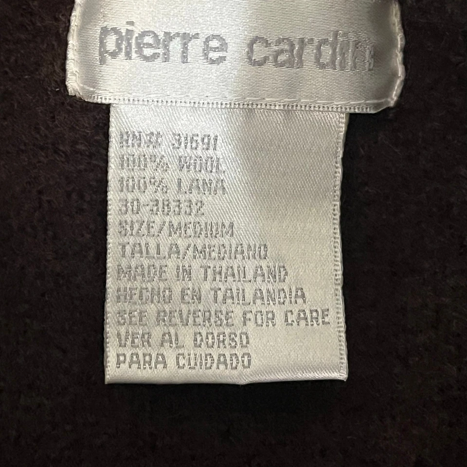Suéter Cárdigan Pierre Cardin Marrón Oscuro 100% Lana | Armario Grapa Foto 2 de 4