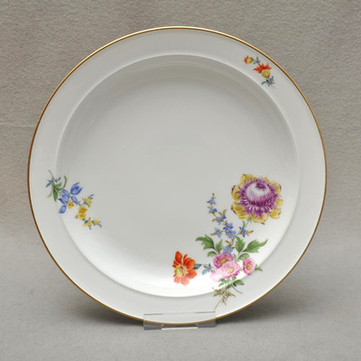 Meissen Paul Börner Anbietplatte Beilagenplatte 31 cm Bukett schräg Pfeifferzeit