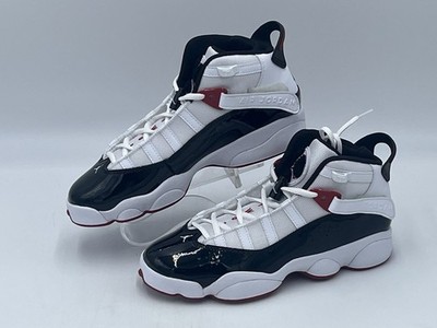 Jordan 6 Rings (GS) Big Kids' Shoes White/Black-Varsity Red 6.5Y