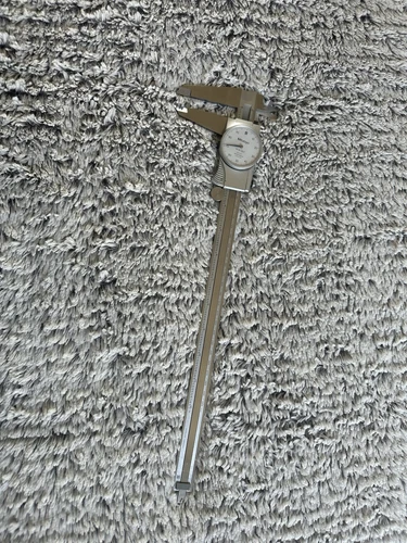 Mitutoyo 505-677 12"  .001"  Dial Caliper With Case Made in Japan Great Conditio