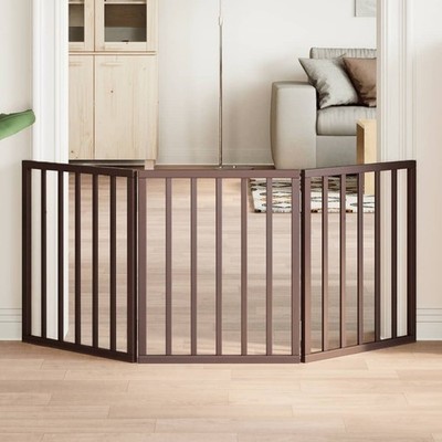Hundetor Absperrgitter Hunde Schutzgitter Hundegitter Faltbar Pappelholz vidaXL