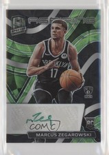 2021 Panini Spectra Aspiring Green Prizm /50 Marcus Zegarowski #AA-MZG Auto 0jr6