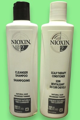 Nioxin 2 Shampoo/Conditioner for Natural Hair Lot 10.1 fl oz