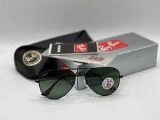 Ray-Ban Sunglasses RB3025 Aviator Classic 58mm Black Frame Polarized Gray Lens