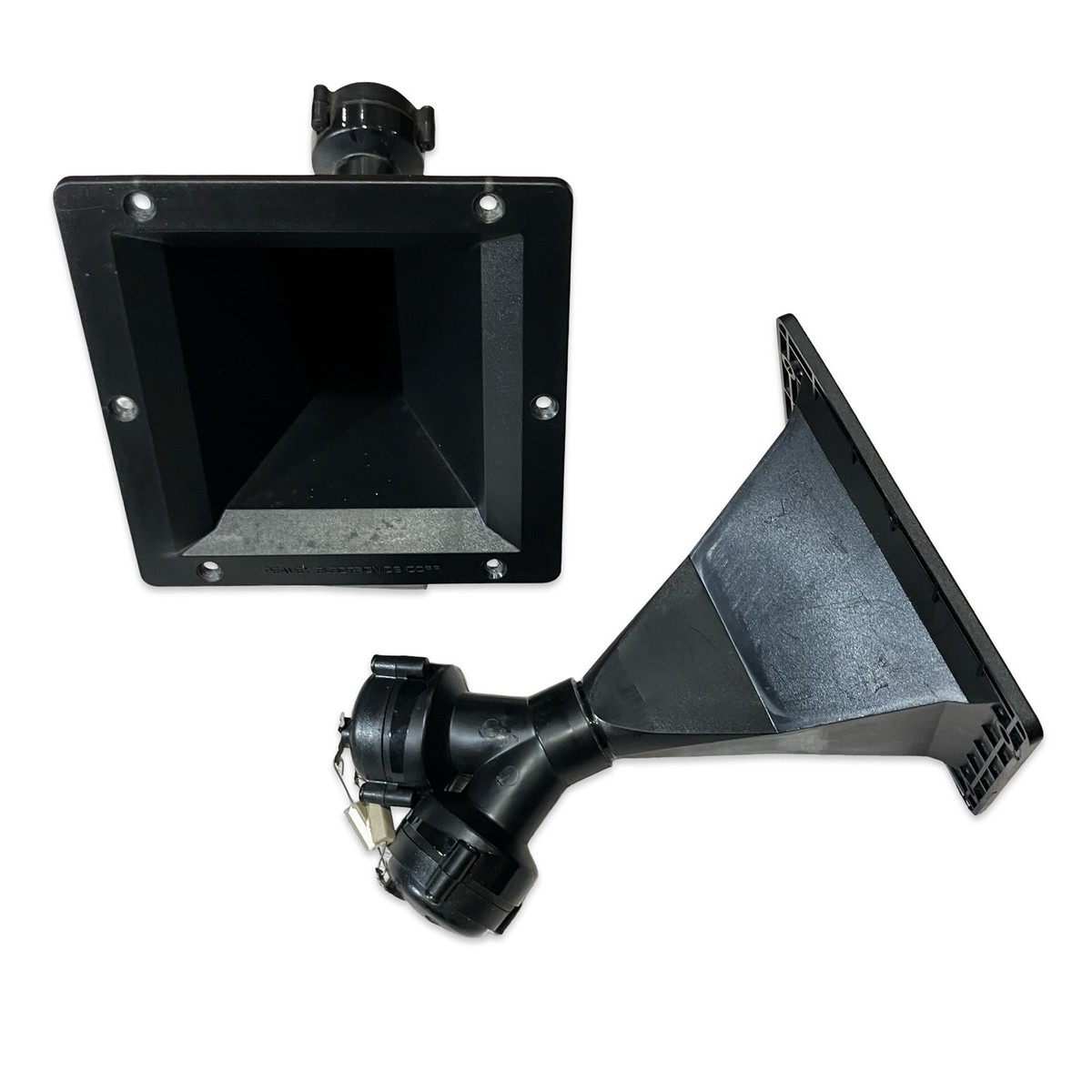 Pair Genuine Peavey 6”x6” HF Horn Tweeters w/ Dual Motorola
