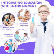 Doctor Kit for Kids, 15 Pcs Doctor Kit for Toddlers 3-5, Kids Doctors Play Set