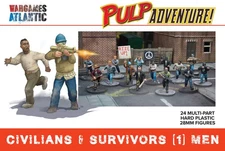 Wargames Atlantic Pulp Adventure: Civilians & Survivors (1): Men 28mm Miniatures