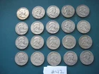 US Ben Franklin Half Dollar Roll - 20 coins as pictured - $10 Face Value Lot #42