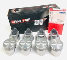 Chevy Chevrolet 283 Sbc Flat Top Pistons 8 With Cast Piston Rings 1957 - 67