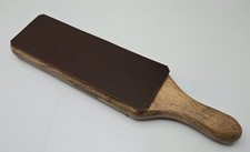 Duke City 2 Sided Paddle Strop Buffalo In Cognac (Fine & Suede)