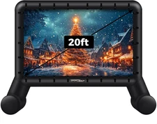 20FT Inflatable Outdoor Movie Screen, Blow up Projector Screen Outdoor with Air