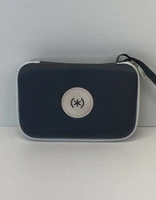 Speck Zipper Case 4" X 6" for Handheld Games / Phone Accessories Gray and White