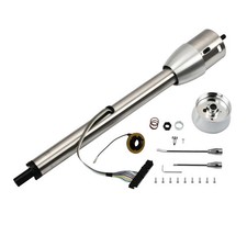 28 Stainless Steel Tilt Manual Universal Steering Column Wheel Adapter No Key