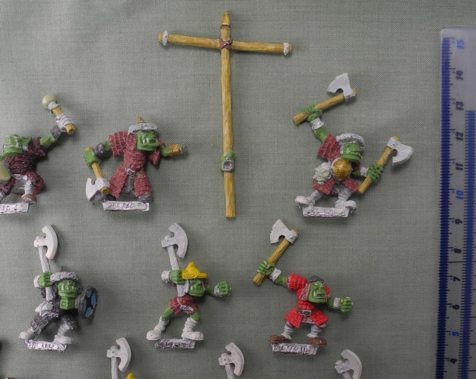 CHAOS THUG MACE 3 Army Marauder Fighter Citadel Warhammer OOP 1987 EUR