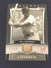 2005 Upper Deck Trilogy Bill Skowron Generations Past Lumber Game GU Bat #51/115