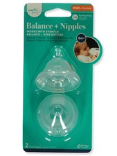 Evenflo Baby 2-Pack Wide Fast-Flow Bottle Nipples Color: white/multi Size: one