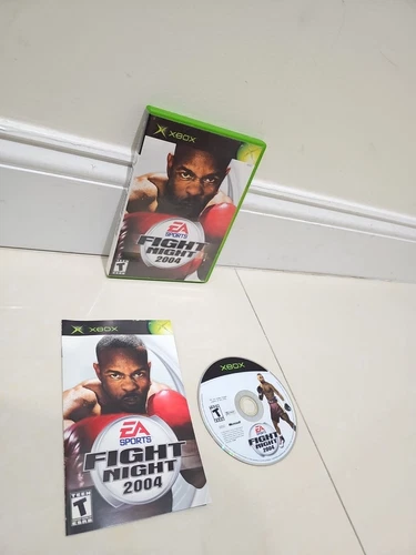 (NEAR MINT DISC) Fight Night 2004 (Xbox, 2004) CIB W/Manual