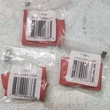 Lot Of 3 Pairs Of Boy Scouts Of America BSA Red Shoulder Epaulette Loops Vtg