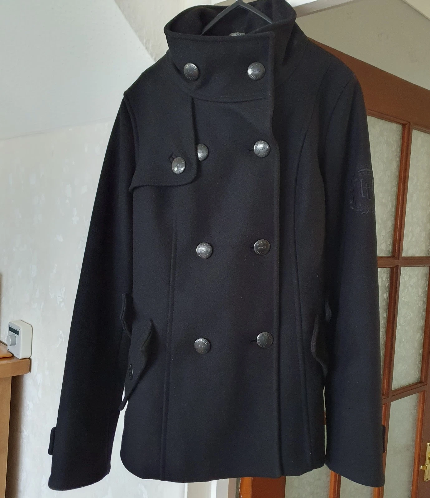 Superbe veste HENRI LLOYD FEMME LAINE PAON   TAILLE 2   ceinturée top qualité