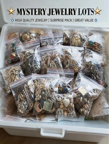 1 Lb Vintage Costume Curated Wearable Estate Mix Jewelry Lot FREE SHIP