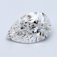 Cert. AGI Pear Cut 5.02 Carat Natural Mined Diamond Loose E color SI1 clarity