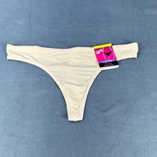 Maidenform Womens Sz Medium 6 Panty Thong Barely There Invisible Look Beige New
