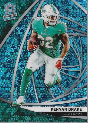 2019 Panini Spectra Neon Blue #57 Kenyan Drake /60 - FB