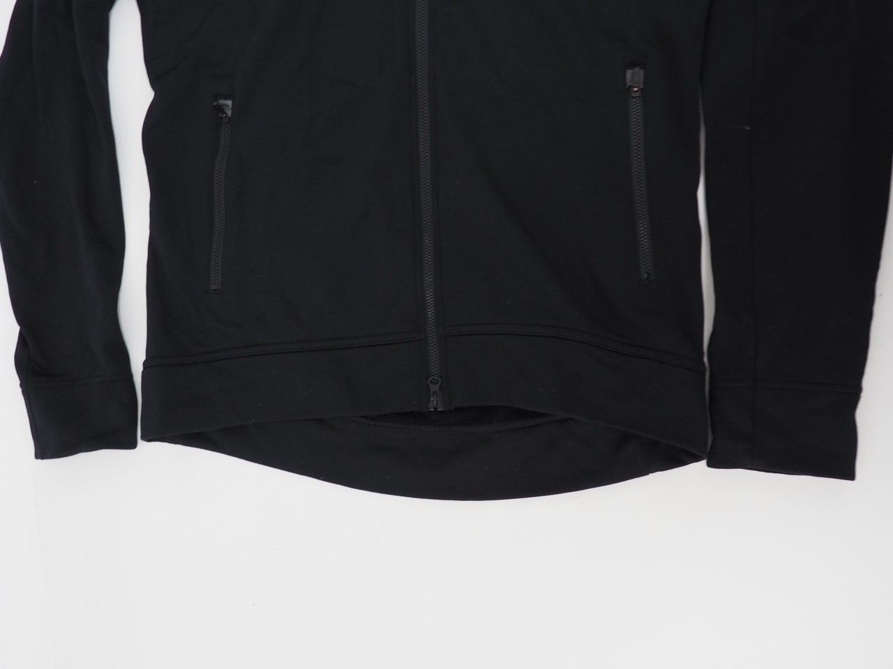 Velocio Men's Recon Hoodie Merino Blend Heavy Weight Size Small Full Zip Black 