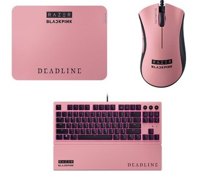 Razer x BLACKPINK Edition Gaming Mouse + Keyboard + Mouse Pad Set New