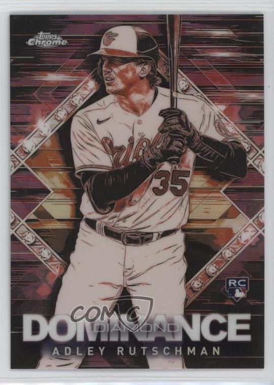 2023 Topps Chrome Update Diamond Dominance Adley Rutschman #DD-3 Rookie RC