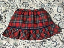   VINEYARD VINES RED PLAID HOLIDAY SKIRT - GIRL SIZE 5-6, WITH POCKETS  