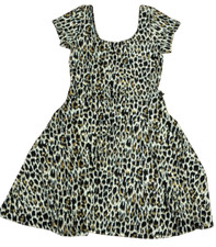 MARIANNE LEOPARD PRINT CASUAL DRESS; Women's, Size M Medium
