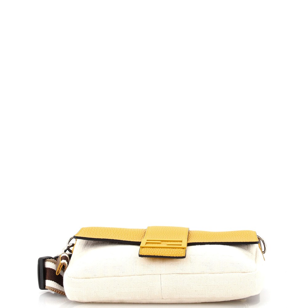 Fendi Baguette Convertible Belt Bag in Zucca Canvas with Leather Trim Medium