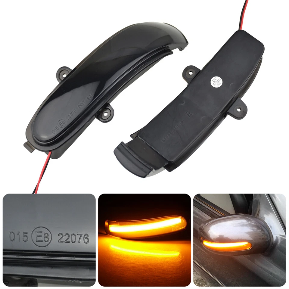 Luz de señal de giro secuencial LED para Mercedes Benz C W203 S203 CL203 2000-2007 Foto 2 de 4