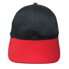 Augusta Sportswear Boy's Strapback Hat Black Red Blank 100 Cotton