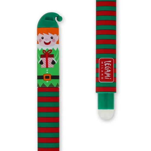 Set Weihnachten mit 3 löschbaren Gelstiften Santa Claus Reindeer Elf Stifte - Bild 5 von 10