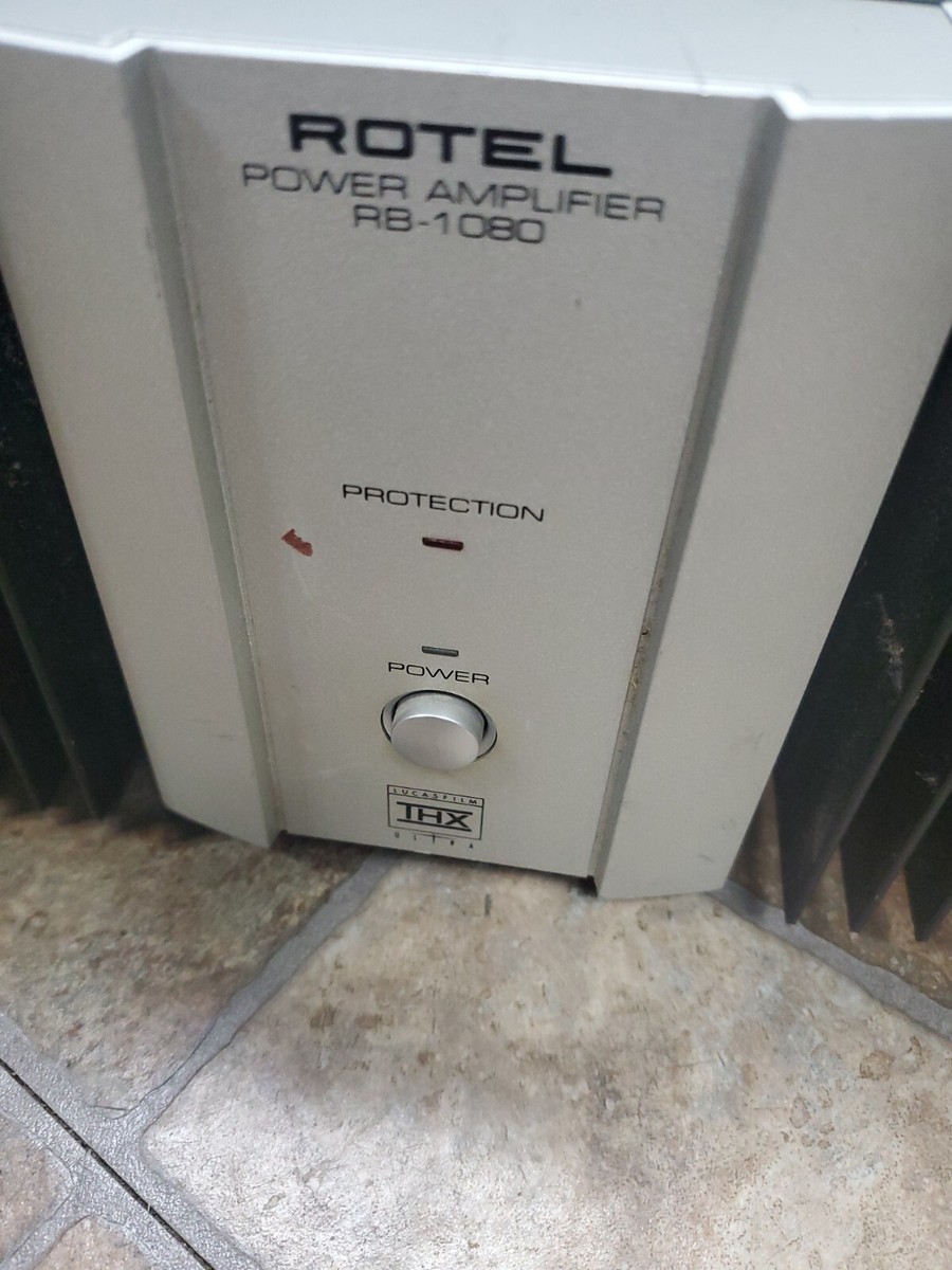 Rotel RB-1080 Silver High Current Two Channel Amplifier GOOD
