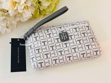Tommy Hilfiger Wristlet Brand New Gray/Beige