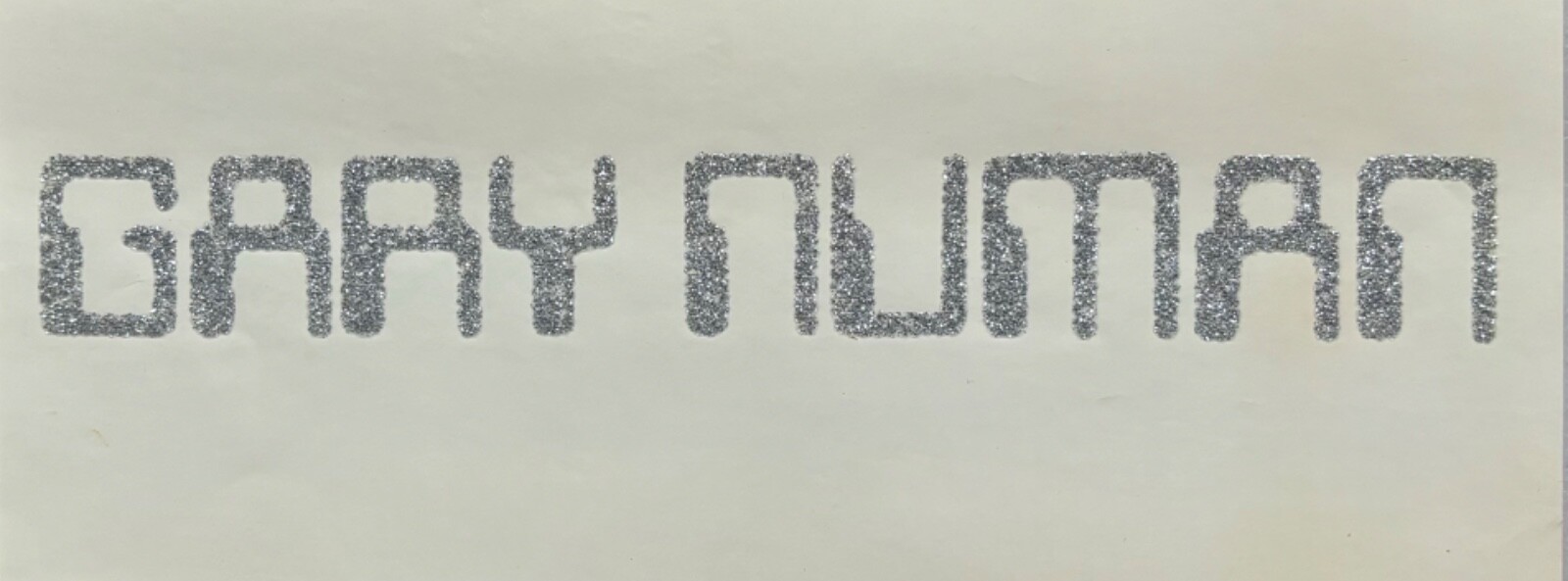 Original Vintage Gary Numan Glitter Iron On Transfer eBay