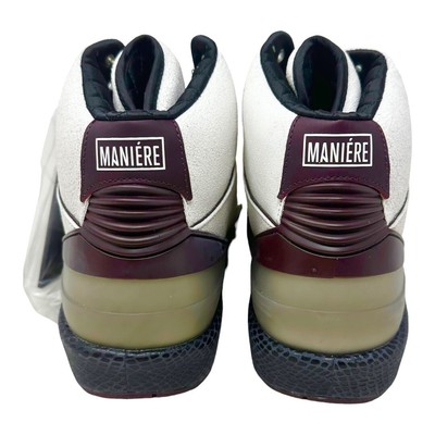 AIR JORDAN X A MA MANIERE 2 RETRO SP SAIL OFF WHITE BURGUNDY DO7216-100 SZ 9 A Ma Maniére X Jordan 2 Retro SP  main image 4