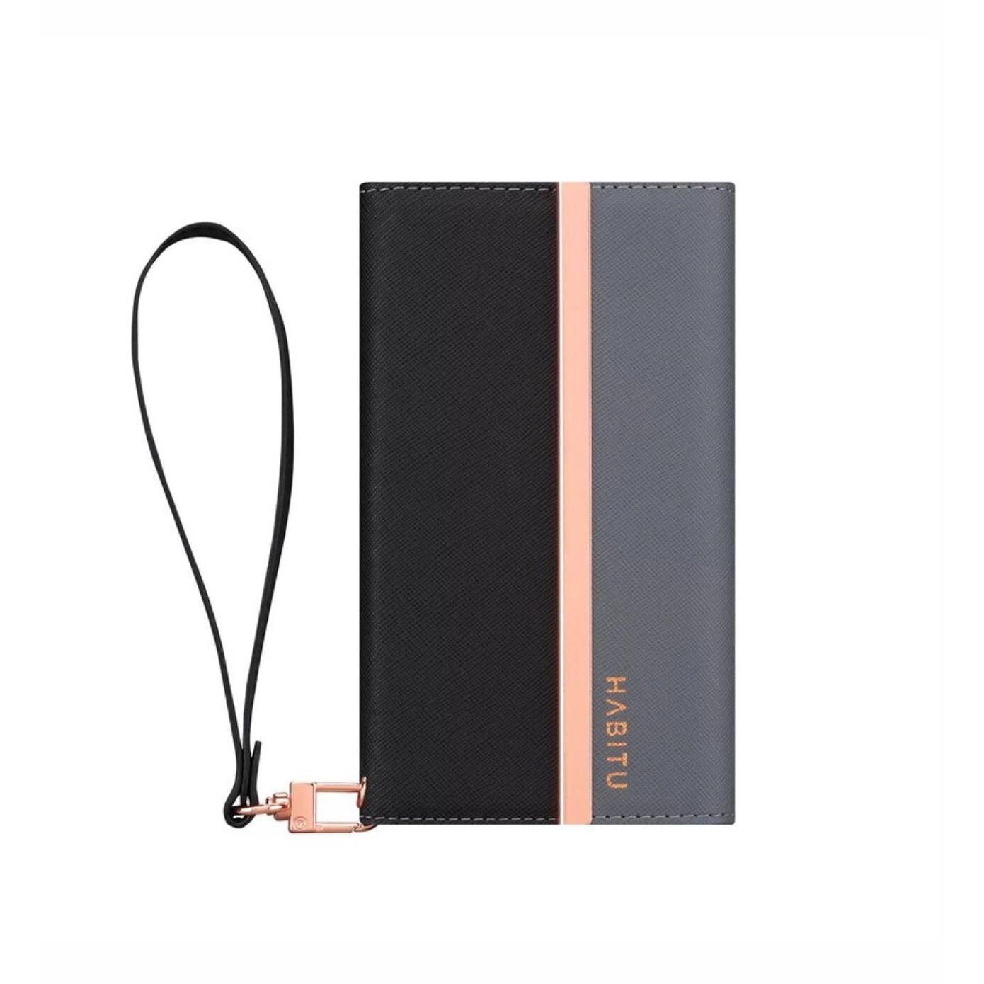 Habitu HEI12BK iPhone 12 Eris Folio TriFold Wallet Case Black